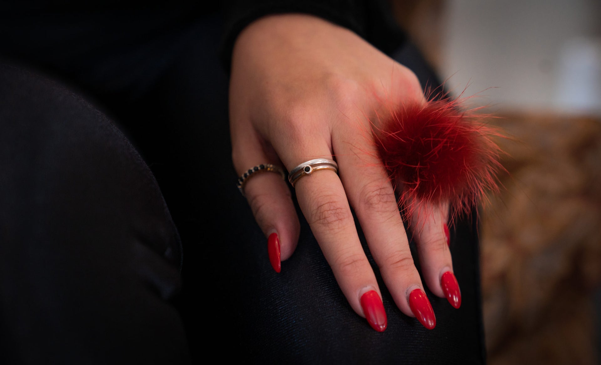 Bague Raton rouge