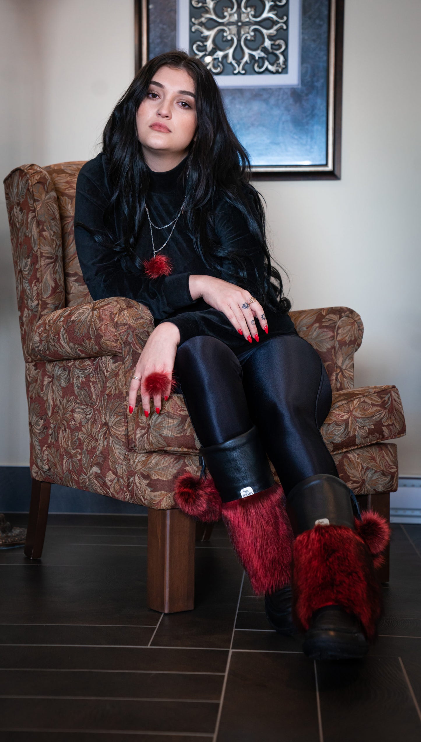 Ensemble bijoux raton rouge