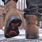 Menutan - Bottes à crampon pour homme en cuir nubuck