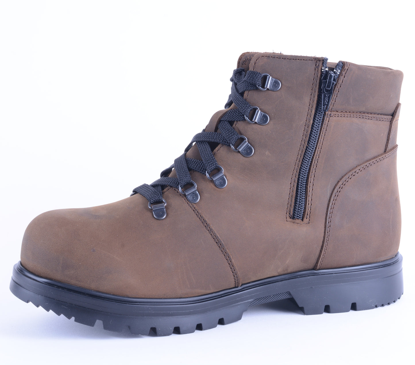 Menutan - Bottes à crampon pour homme en cuir nubuck