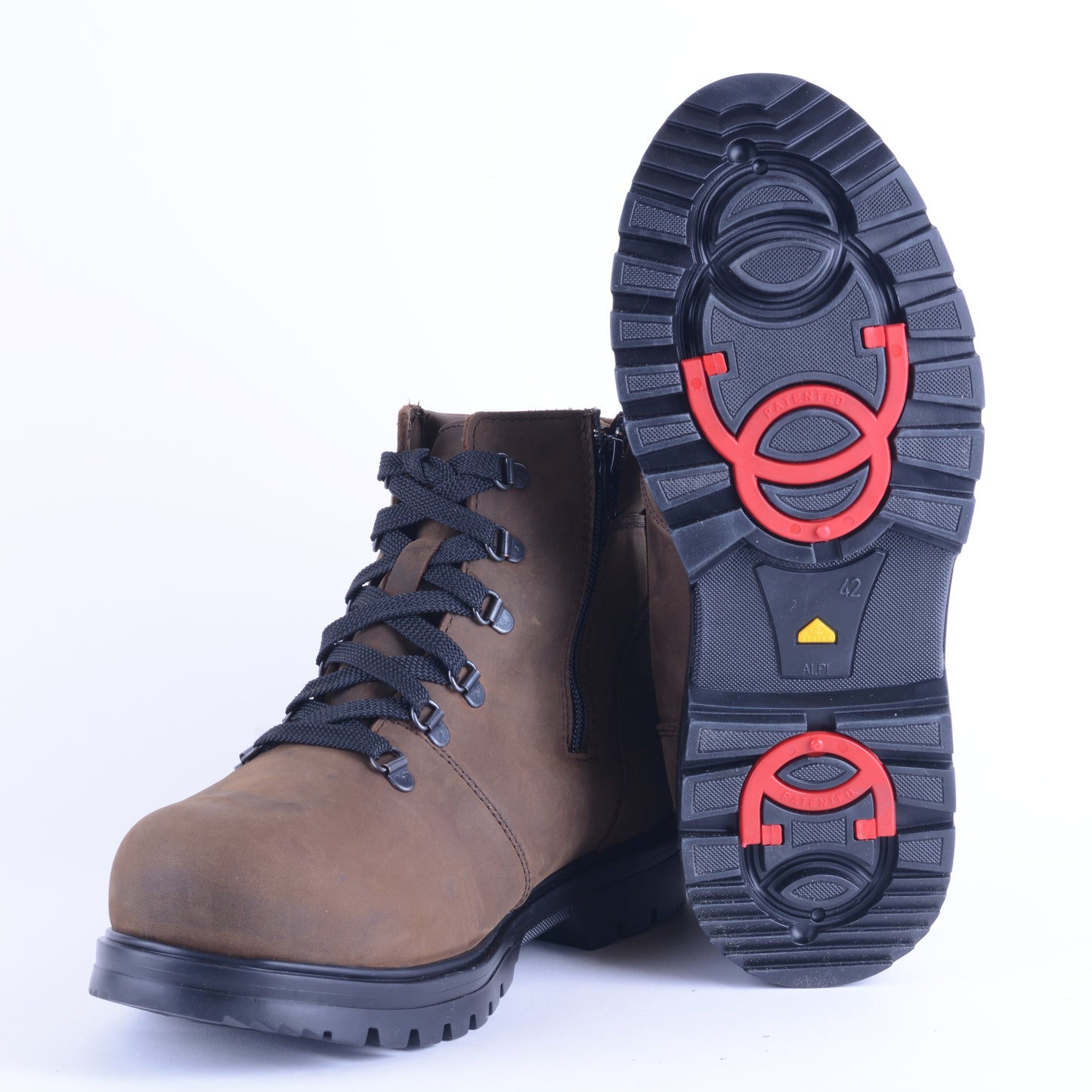 Menutan - Bottes à crampon pour homme en cuir nubuck