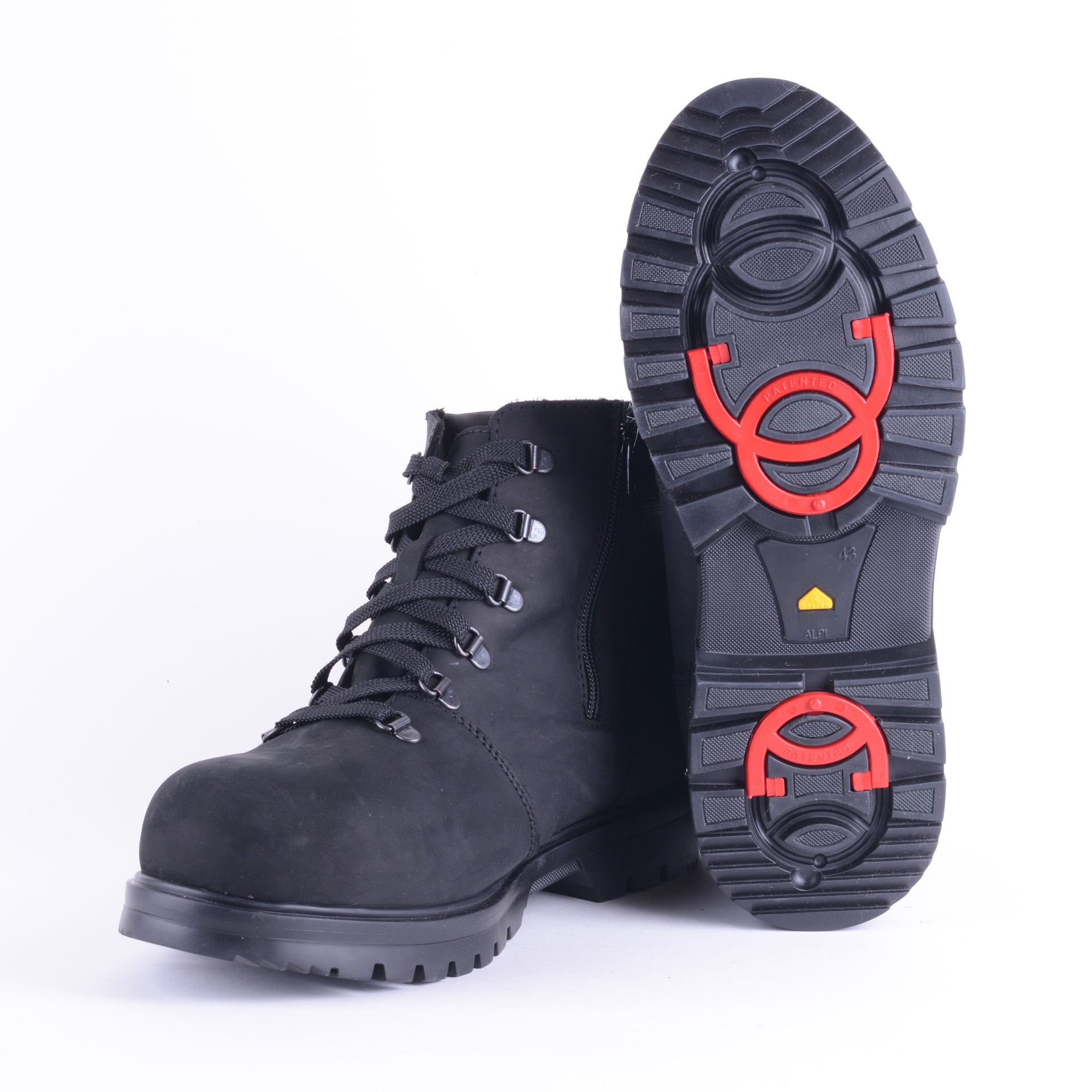 Menutan - Bottes à crampon pour homme en cuir nubuck