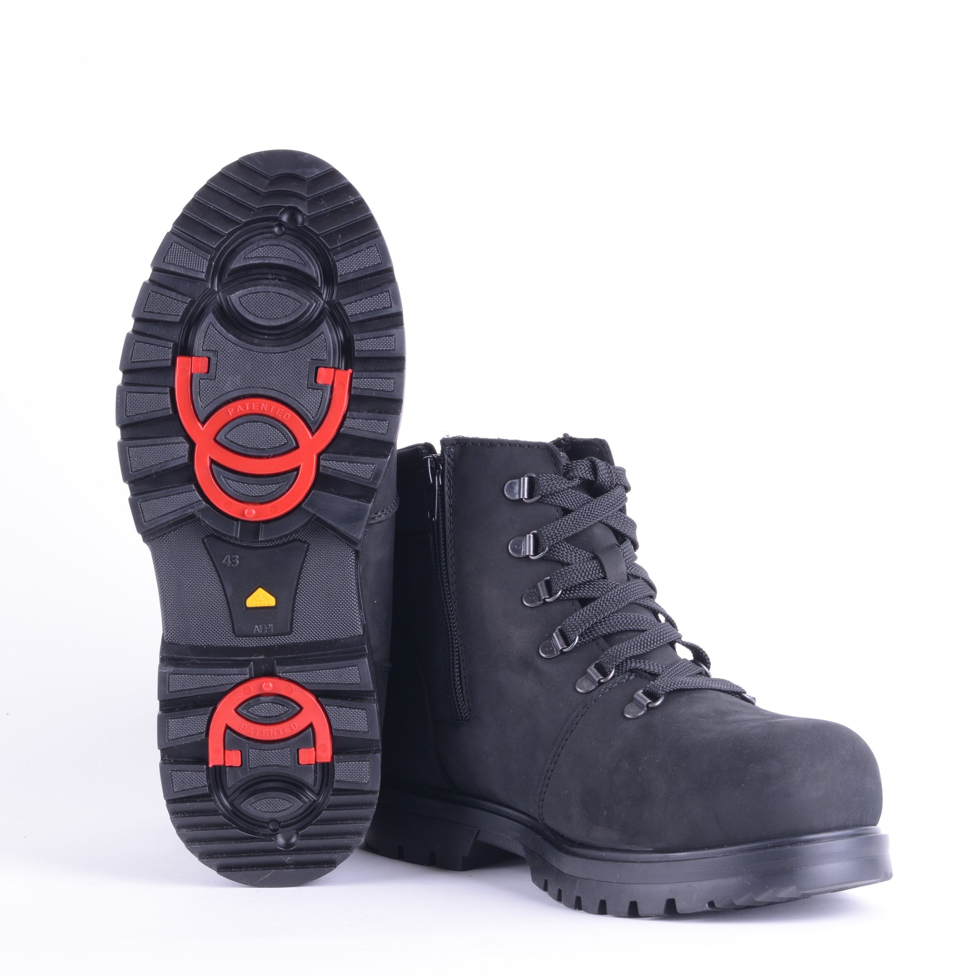 Menutan - Bottes à crampon pour homme en cuir nubuck