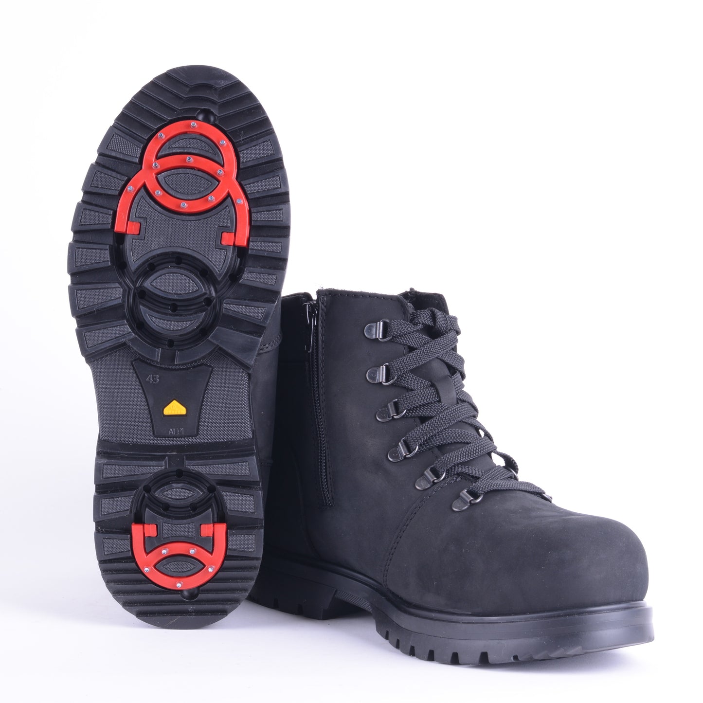 Menutan - Bottes à crampon pour homme en cuir nubuck