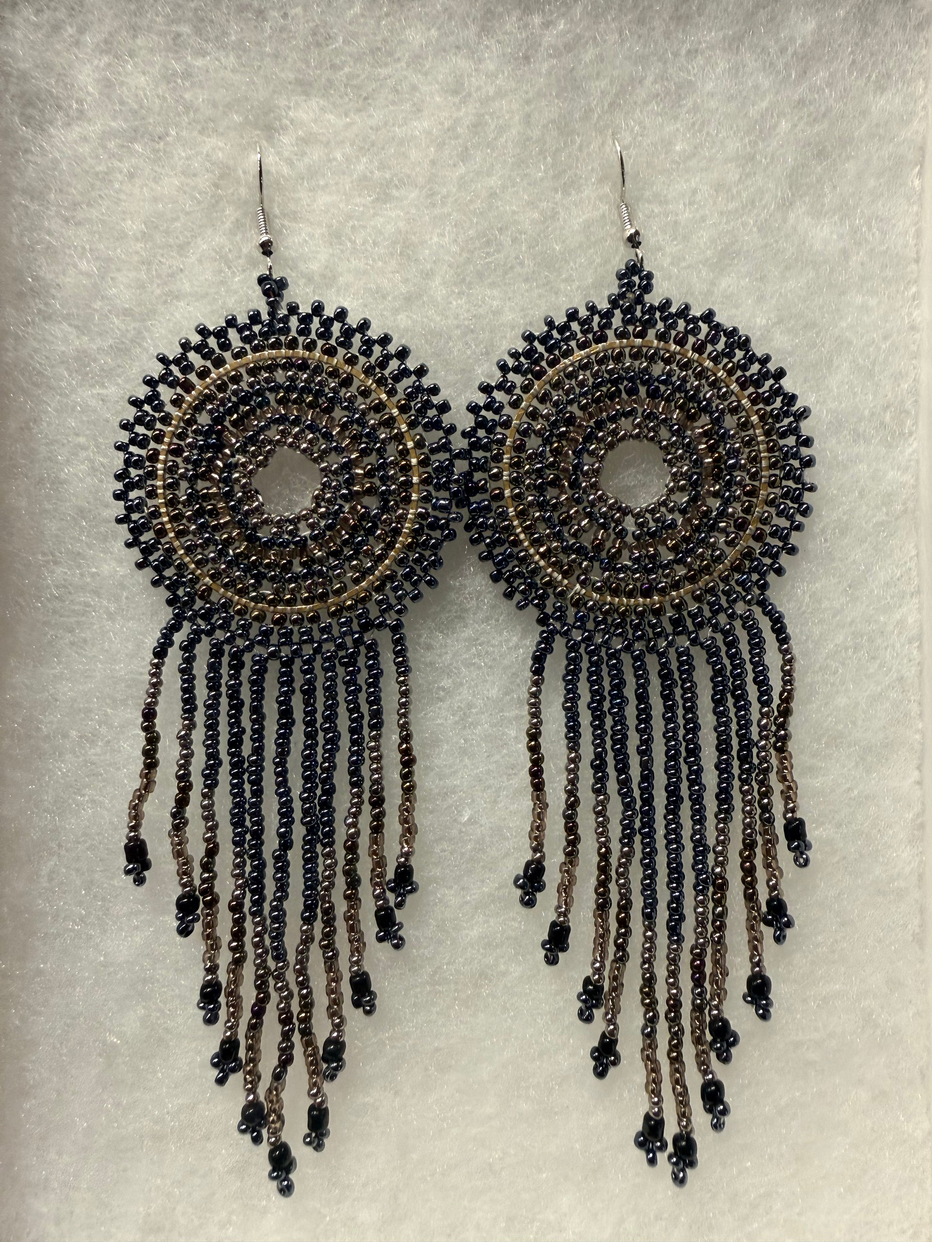BOUCLES D'OREILLES CAPTEURS DE RÊVES - Mauve