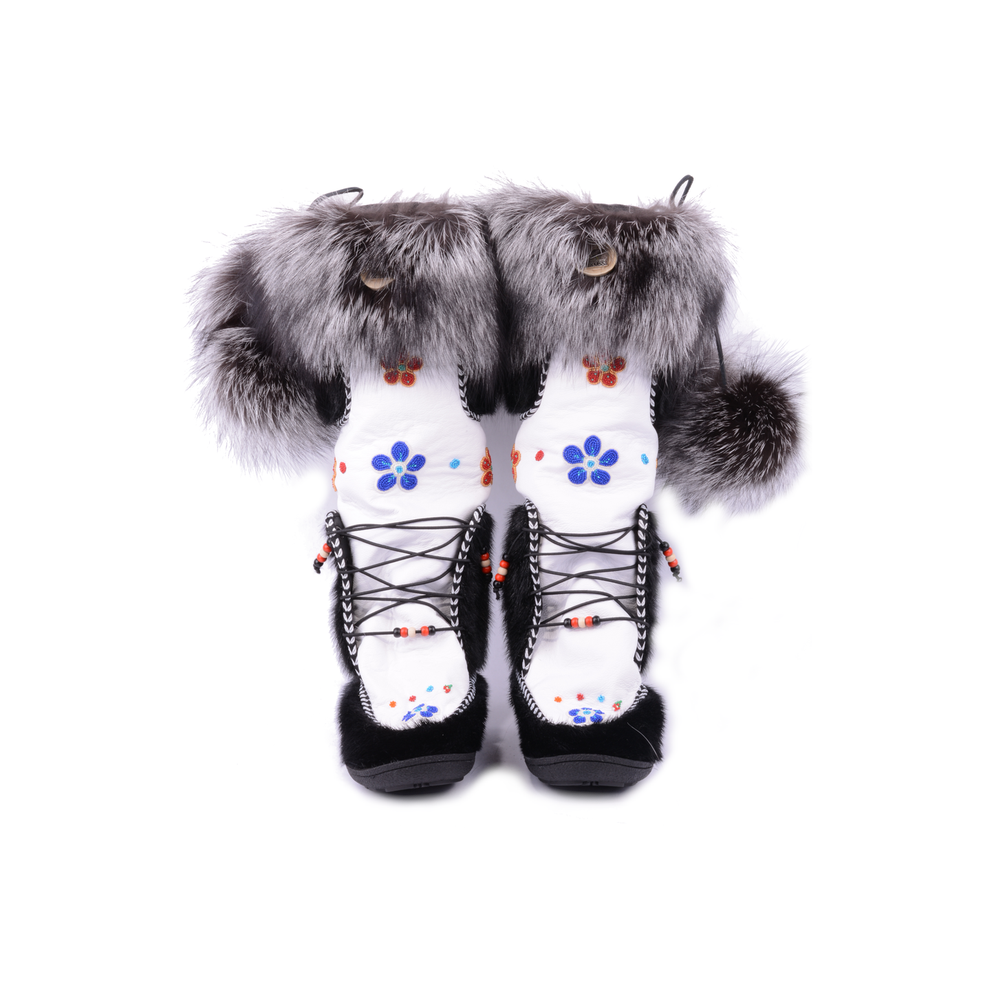 Inukjuak blanc cueilleuse bleu