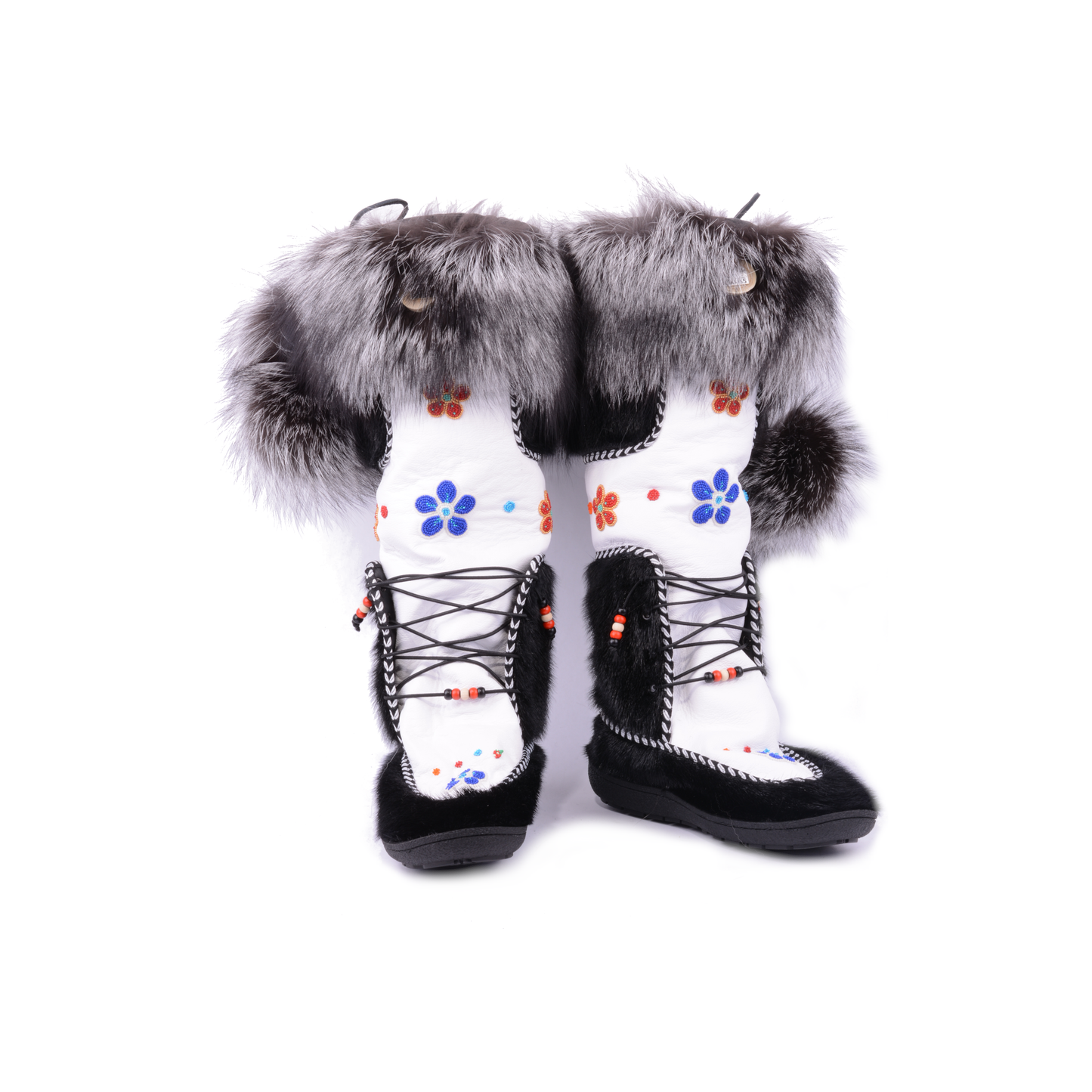 Inukjuak blanc cueilleuse bleu